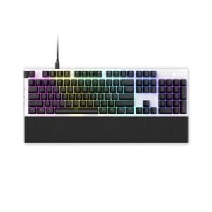 NZXT Function Red Switch Mechanical Keyboard – White | Dooari