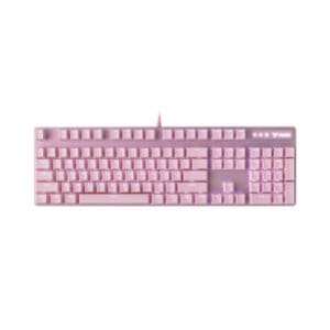 RAPOO V500PRO Pink Backlit Brown Switch Gaming Mechanical Keyboard