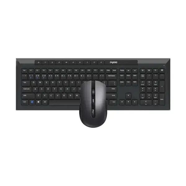 rapoo 8210m black wireless keyboard mouse 11656410266