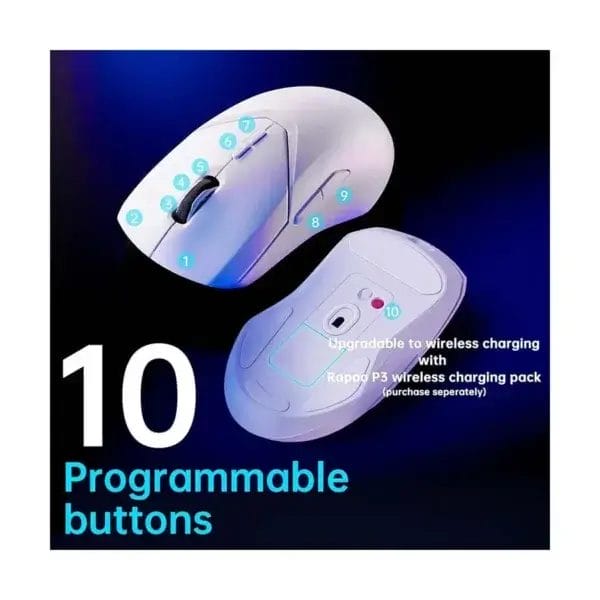 rapoo vt9 pro dual mode wireless white gaming 41708420778