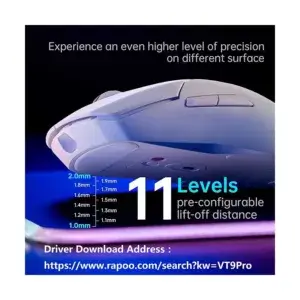 rapoo vt9 pro dual mode wireless white gaming 51708420778