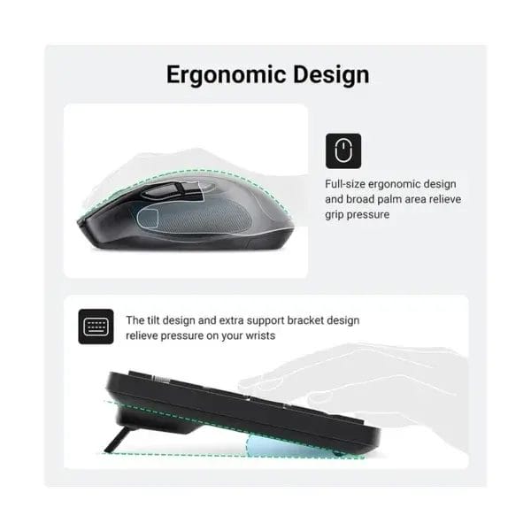 ugreen mk006 35740 wireless black keyboard 31736150989