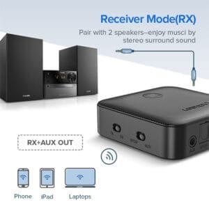 UGREEN CM144 70158 Bluetooth AptX Transmitter Receiver 3 600x600 1