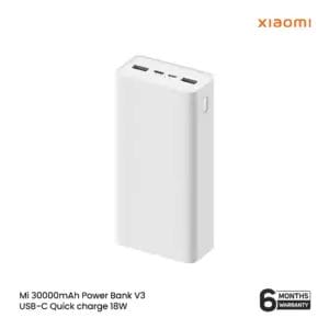 Mi 30000mAh Power Bank V3 USB-C Quick charge 18W